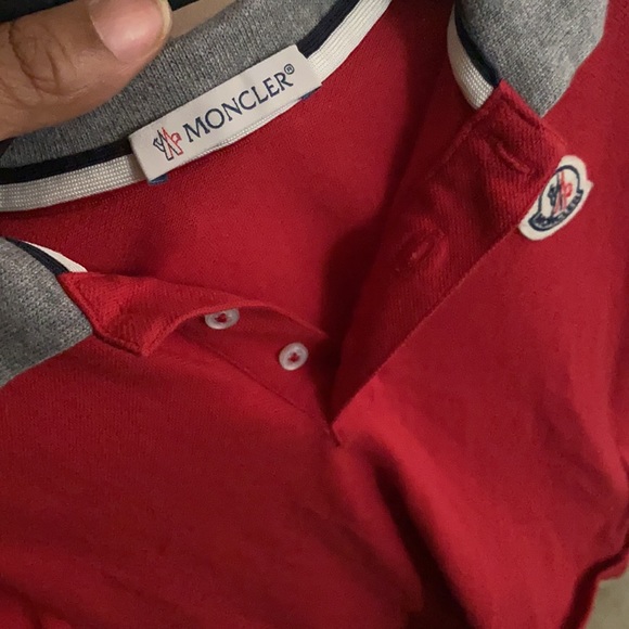 Red Moncler shirt toddler - Picture 2 of 2